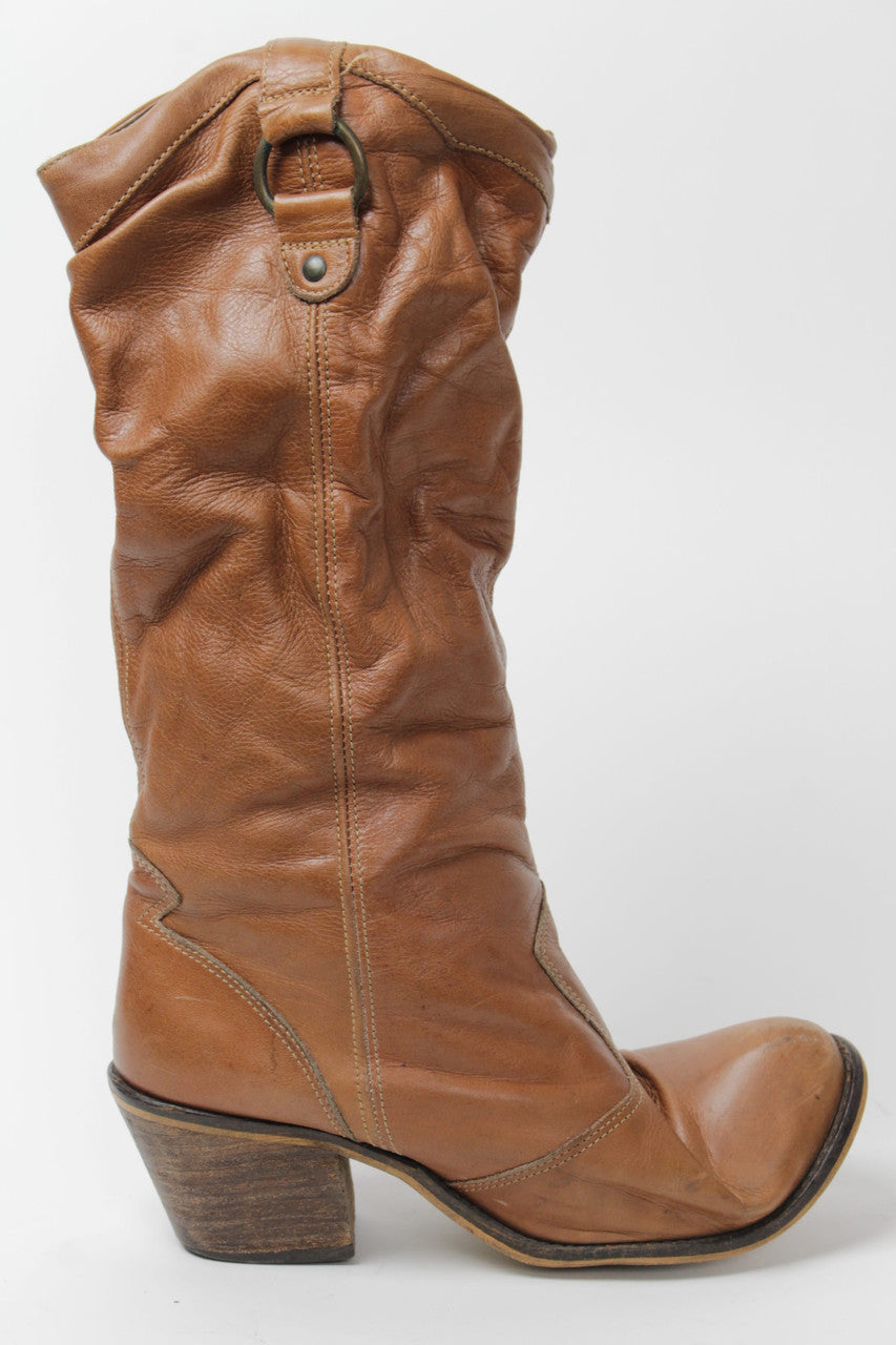 Brown Cowboy Boots (Sz. 10 M) 1284