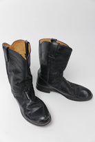 Black Justin Cowboy Boots (Sz. 10) 1289