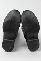 Black Textured Cowboy Boots (Sz. 9 D) 1293