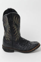 Black Textured Cowboy Boots (Sz. 9 D) 1293