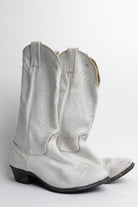 Vintage White Cowboy Boot Sz. 7.5 1312