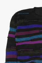 Vintage Striped Textured Knit Pronto Moda Sweater (1980s)