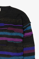 Vintage Striped Textured Knit Pronto Moda Sweater (1980s)