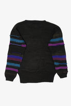 Vintage Striped Textured Knit Pronto Moda Sweater (1980s)