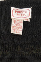 Vintage Striped Textured Knit Pronto Moda Sweater (1980s)