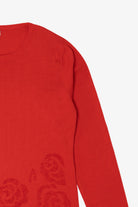 Vintage Red I.K.C Bead Embroidered Sweater (1990s)
