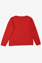 Vintage Red I.K.C Bead Embroidered Sweater (1990s)