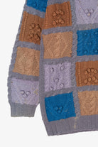 Vintage Hand Knit Lintex Patchwork Sweater (1980s)