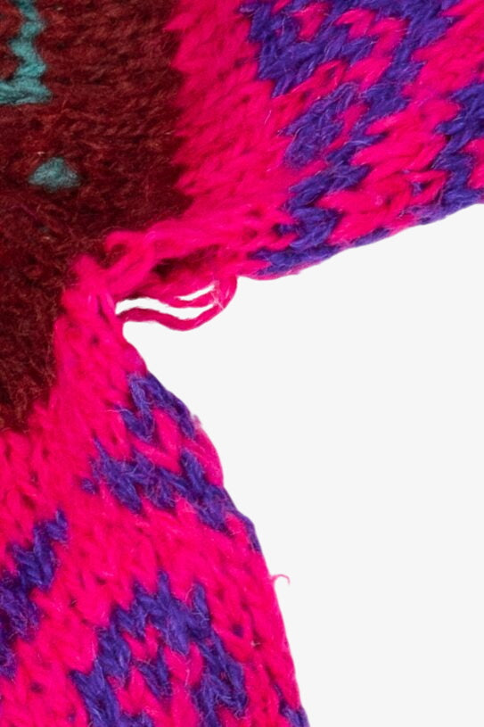 Vintage Distressed Colorful Artesians Incaica Fair Isle Sweater (1980s)
