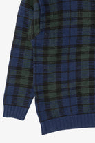 Vintage Navy Blue Plaid Britches Sweater (1990s)