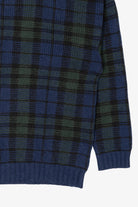 Vintage Navy Blue Plaid Britches Sweater (1990s)