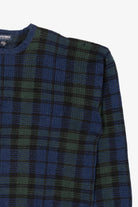 Vintage Navy Blue Plaid Britches Sweater (1990s)