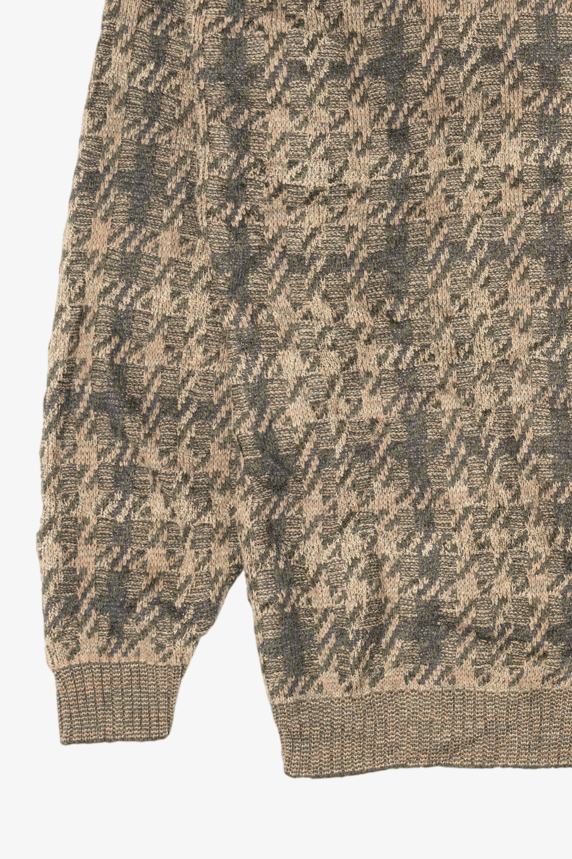 Vintage Khaki TSR Knit Texture Sweater (1990s)