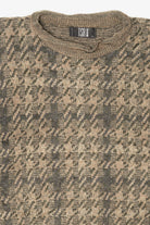 Vintage Khaki TSR Knit Texture Sweater (1990s)
