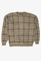 Vintage Khaki TSR Knit Texture Sweater (1990s)