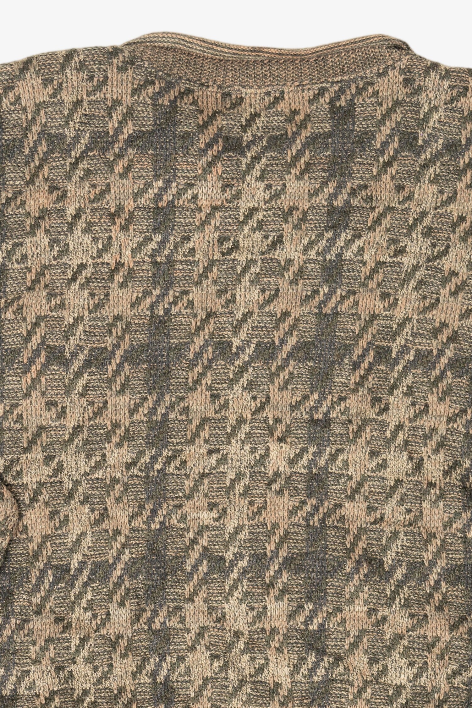Vintage Khaki TSR Knit Texture Sweater (1990s)