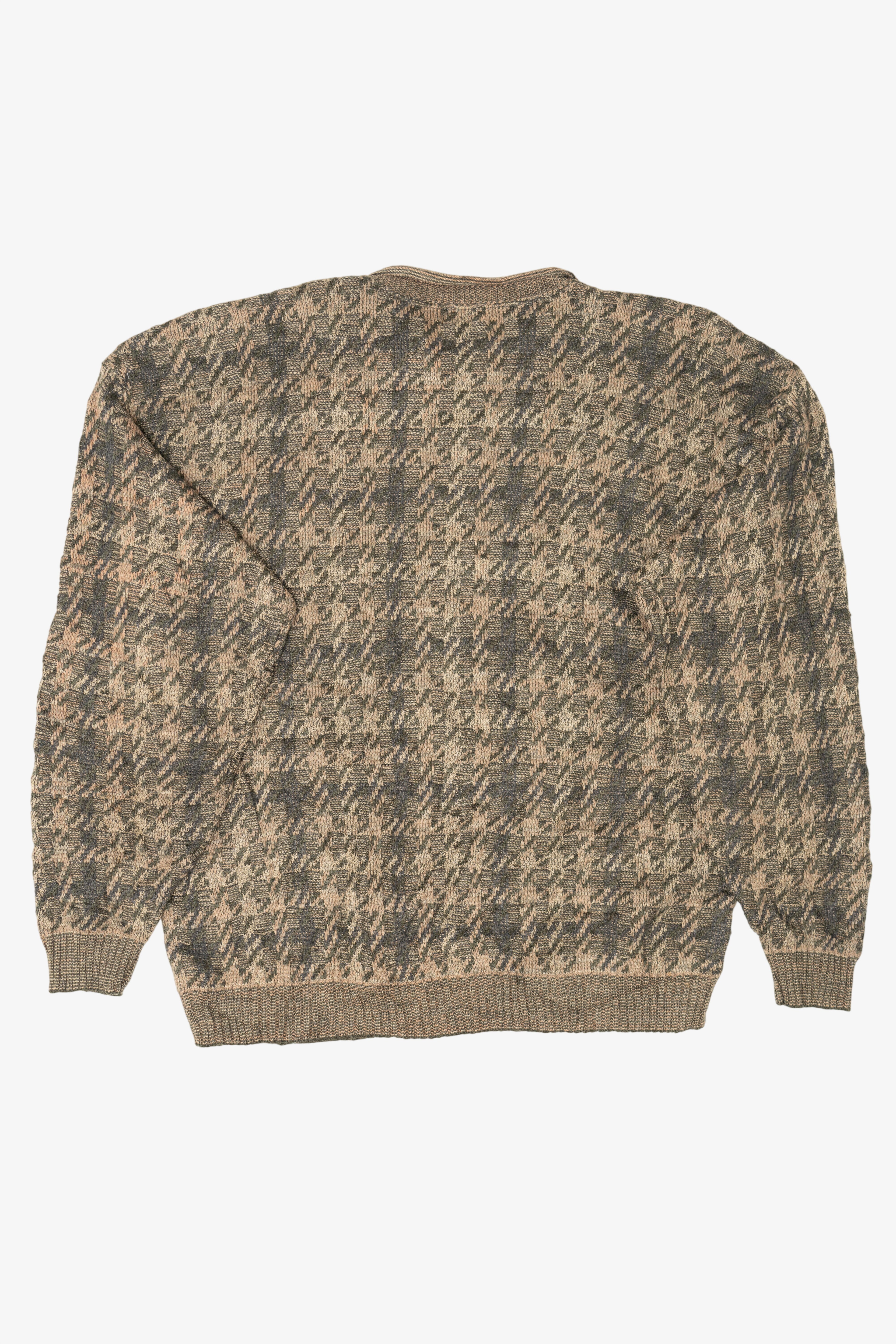 Vintage Khaki TSR Knit Texture Sweater (1990s)
