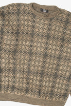 Vintage Khaki TSR Knit Texture Sweater (1990s)