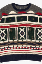 Vintage Tristan & Iseut Geometric Abstract Pattern Sweater (1990s)