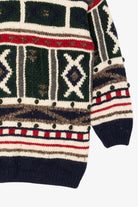 Vintage Tristan & Iseut Geometric Abstract Pattern Sweater (1990s)