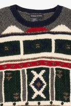 Vintage Tristan & Iseut Geometric Abstract Pattern Sweater (1990s)