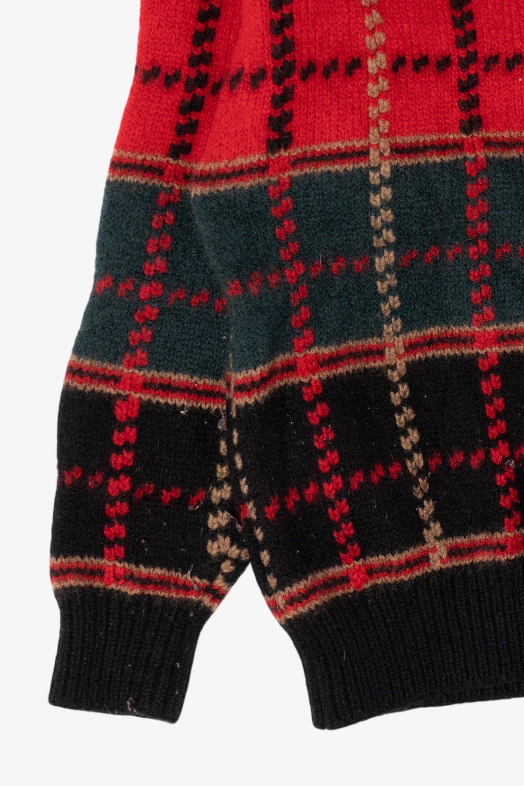 Vintage Plaid American Eagle Crewneck Sweater (1990s)