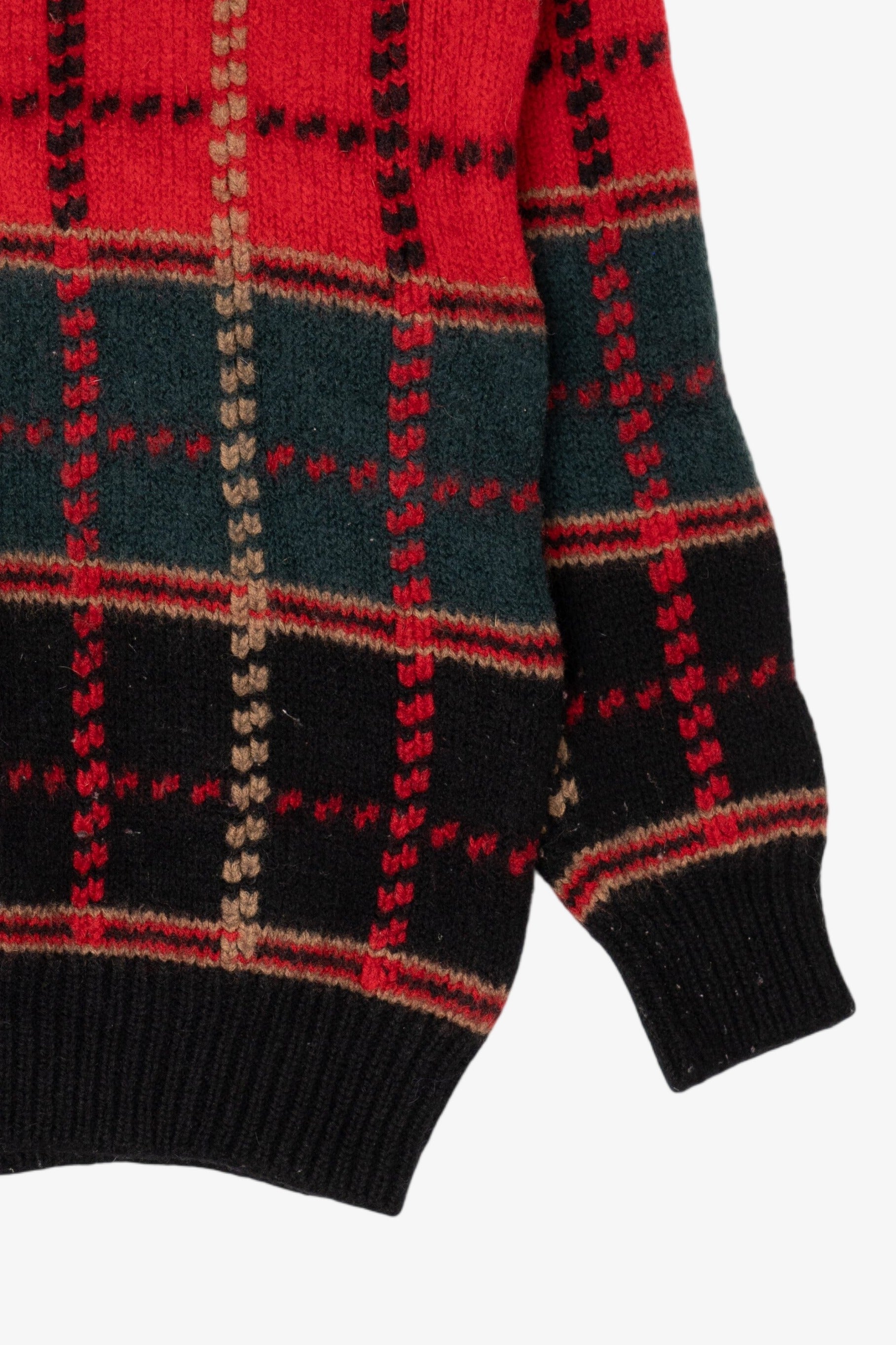 Vintage Plaid American Eagle Crewneck Sweater (1990s)