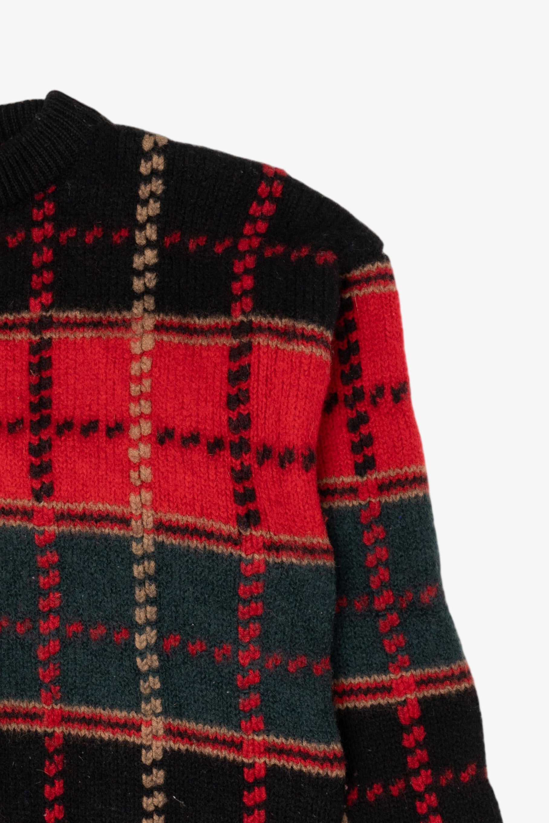 Vintage Plaid American Eagle Crewneck Sweater (1990s)