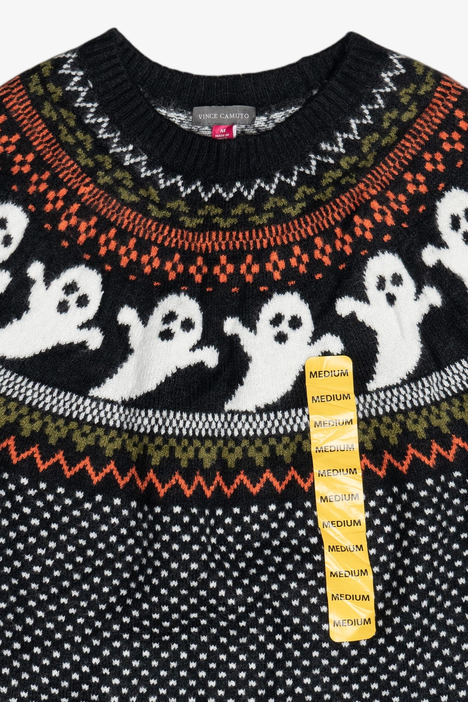 Halloween Ghosts Fair Isle Sweater (2020s)