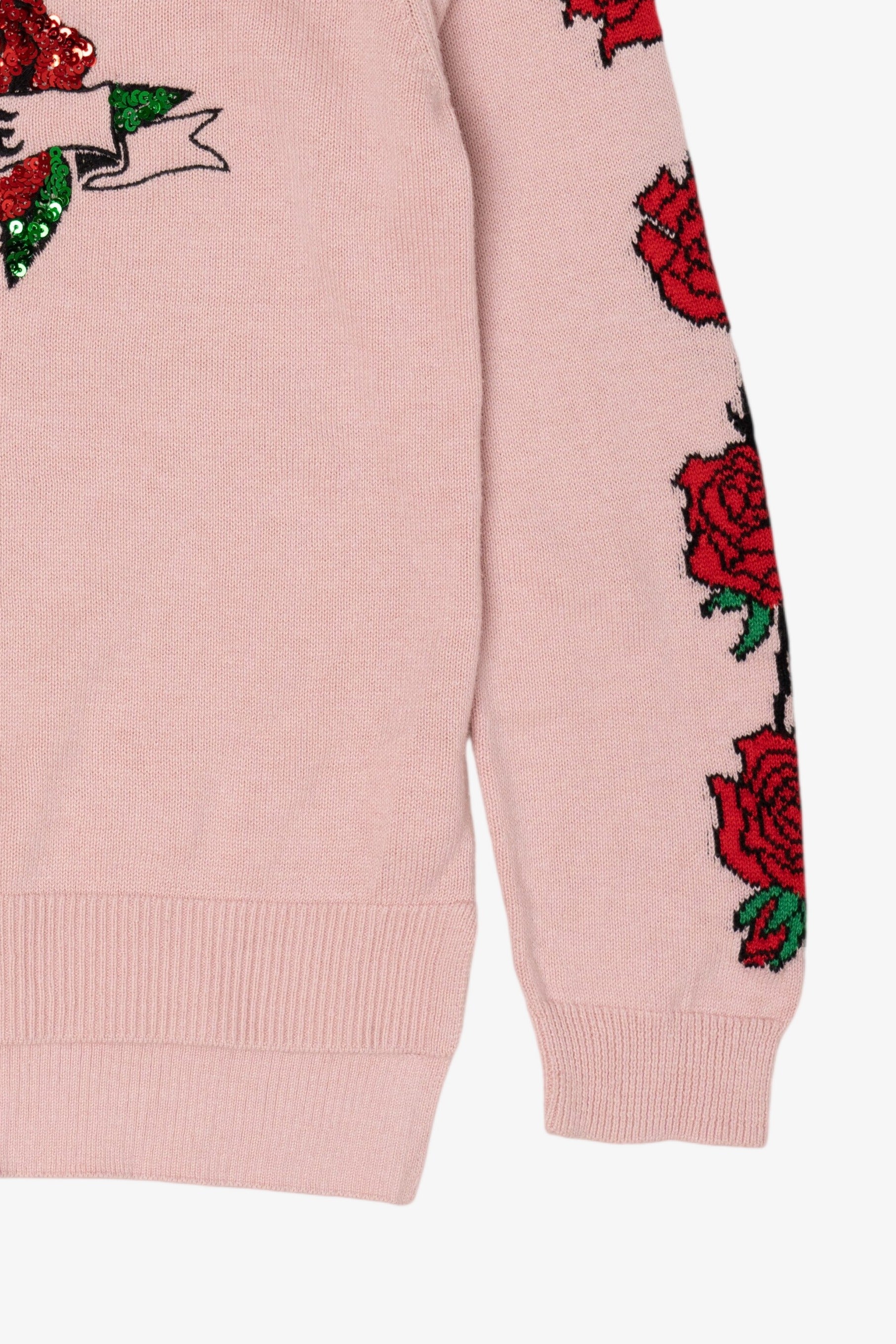 Kids Pink Place Sequin Rose "Love" Sweater (2010s)