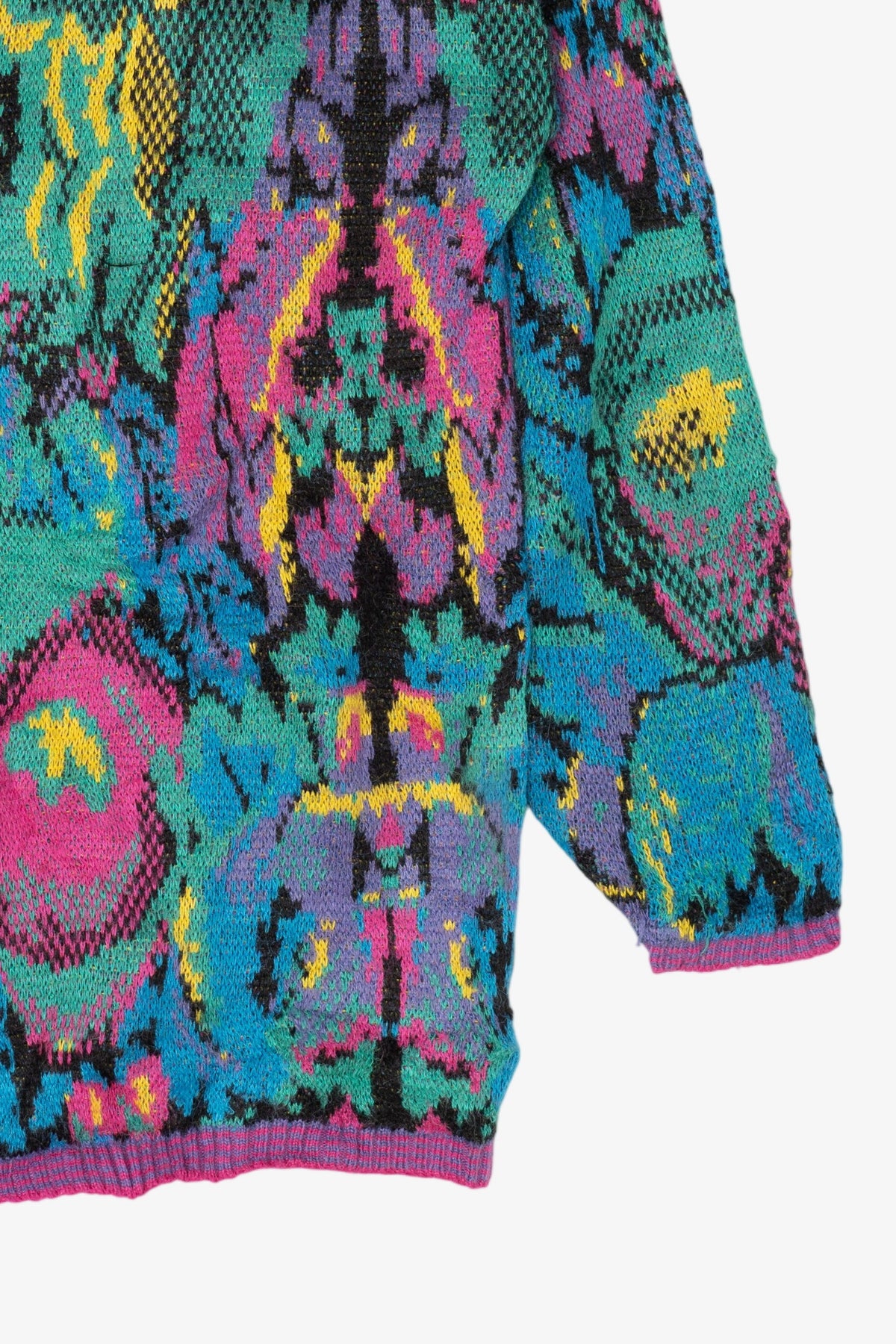 Vintage Colorful Floral Sweater (1980s)