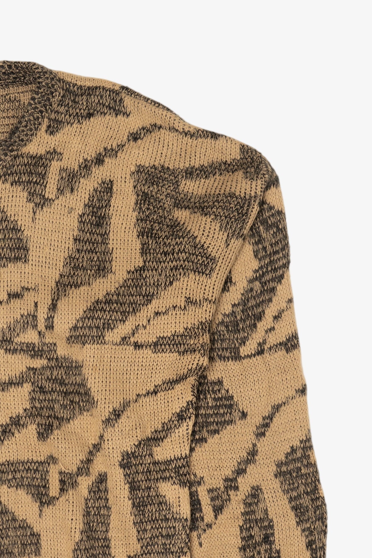 Vintage Light Brown Abstract Barnaby Sweater (1980s)