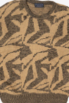 Vintage Light Brown Abstract Barnaby Sweater (1980s)