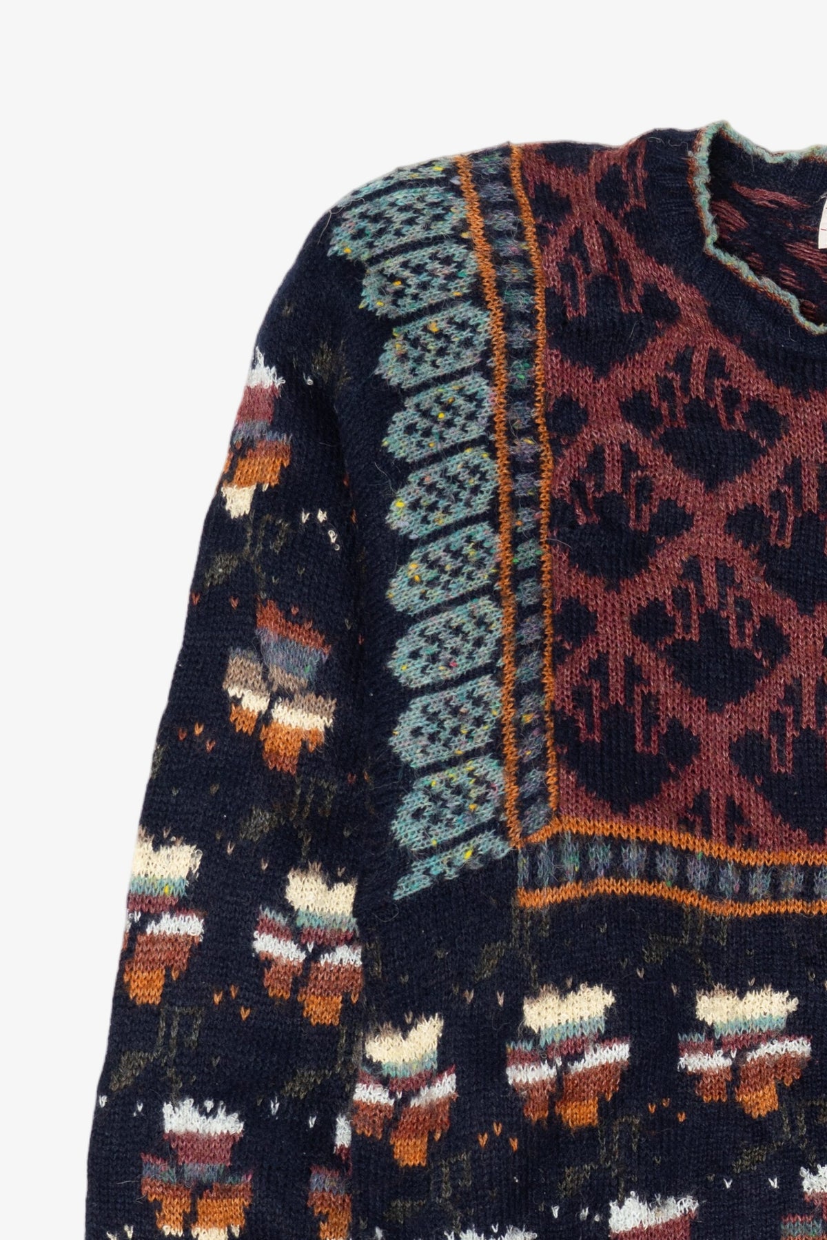 Vintage Navy Blue Career Club Sweater (1990s)
