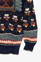 Vintage Navy Blue Career Club Sweater (1990s)