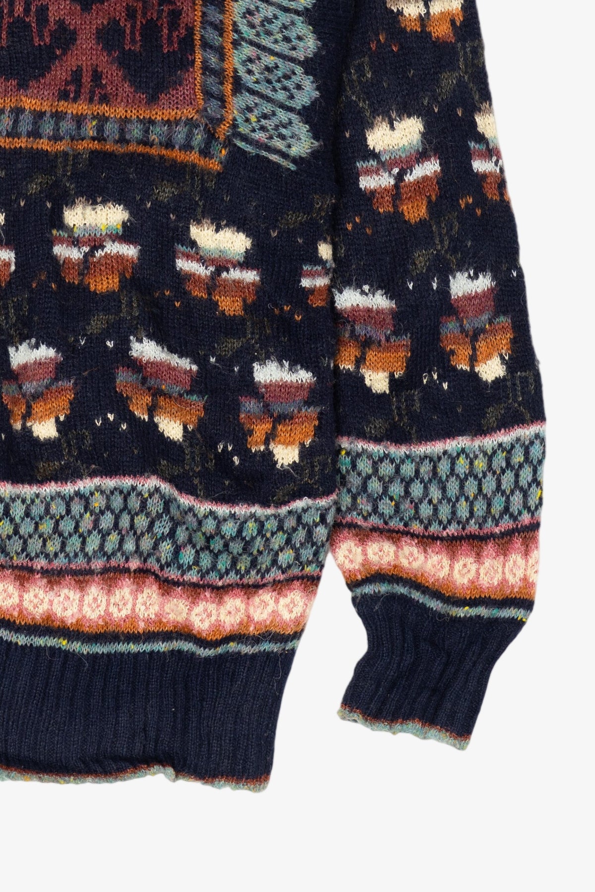Vintage Navy Blue Career Club Sweater (1990s)