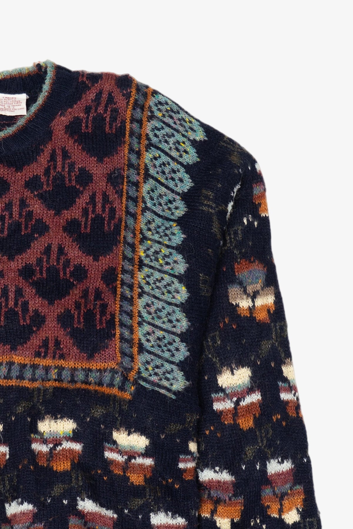 Vintage Navy Blue Career Club Sweater (1990s)