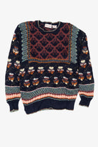 Vintage Navy Blue Career Club Sweater (1990s)
