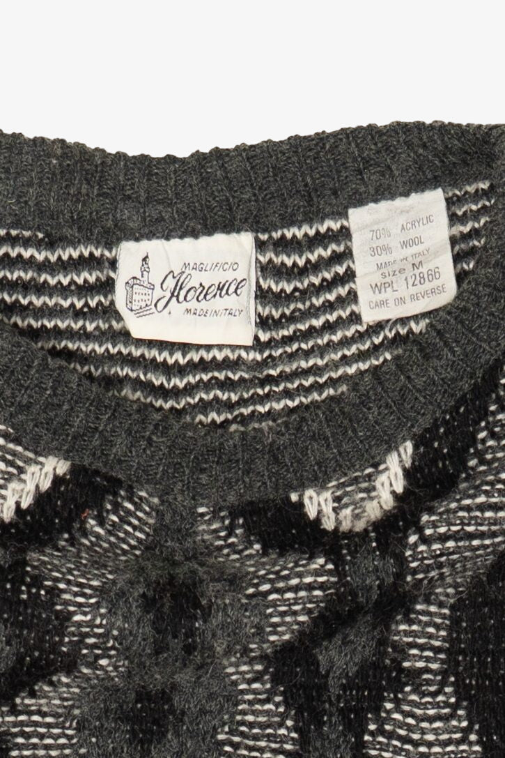 Vintage Dark Gray Maglificio Florence Sweater (1980s)