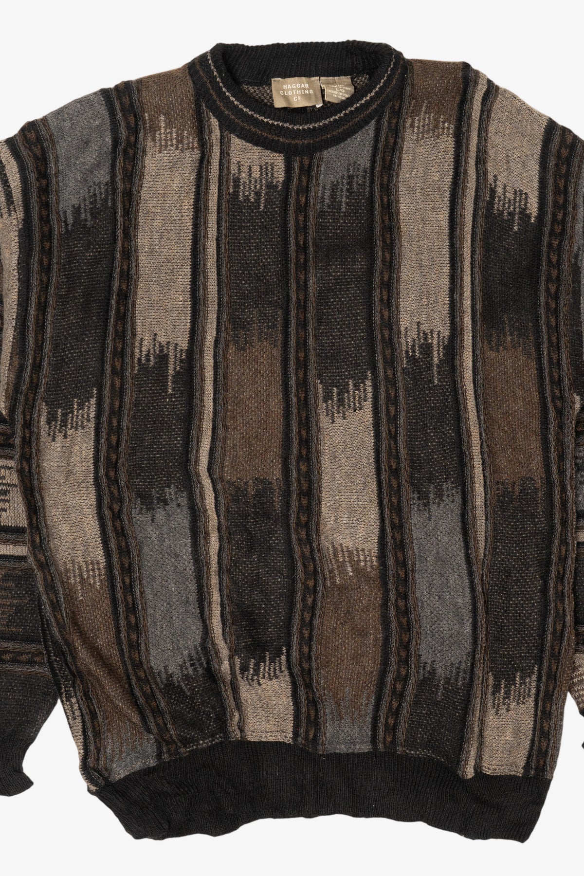 Vintage Brown Haggar Clothing Sweater (1990s)