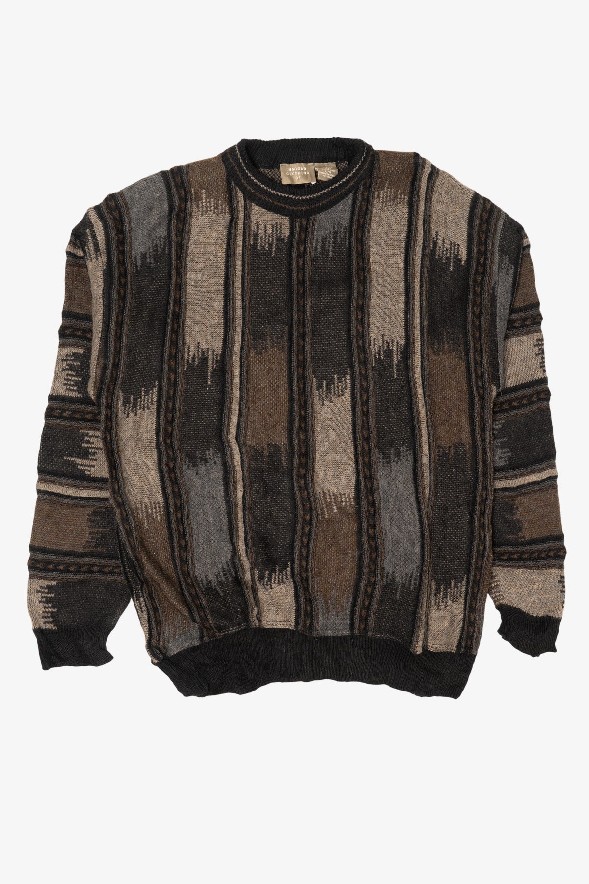 Vintage Brown Haggar Clothing Sweater (1990s)