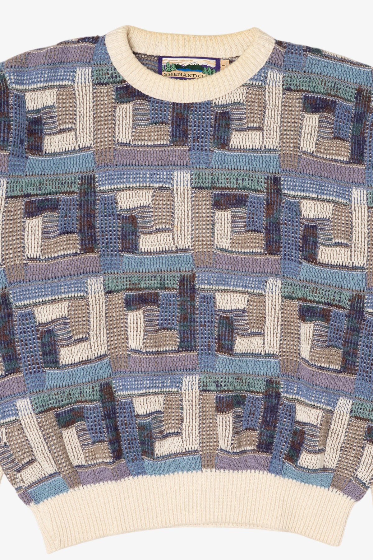 Vintage Shenandoah Block Pattern Sweater (1990s)