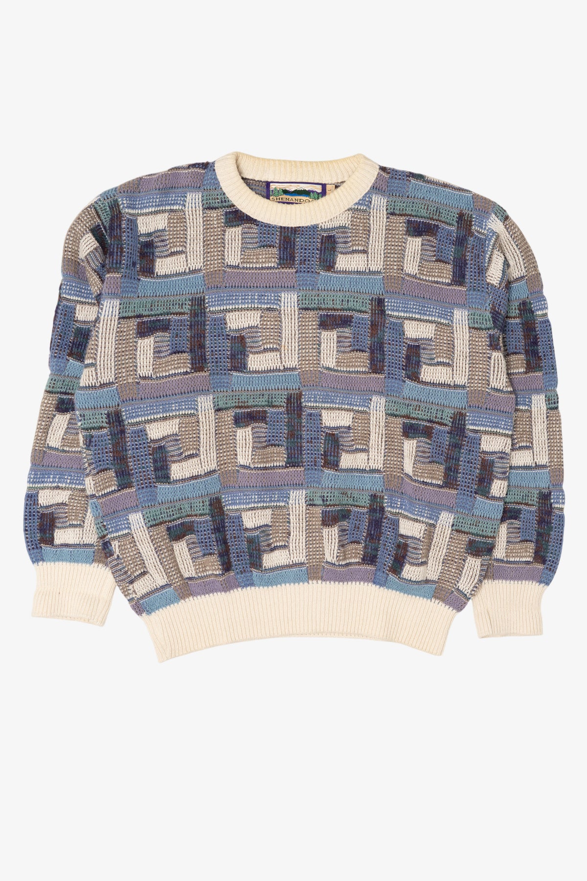 Vintage Shenandoah Block Pattern Sweater (1990s)