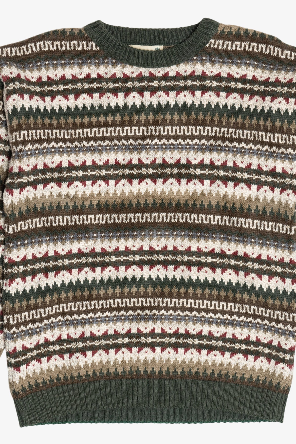 Vintage Fair Isle Crew Neck Sweater (1990s)
