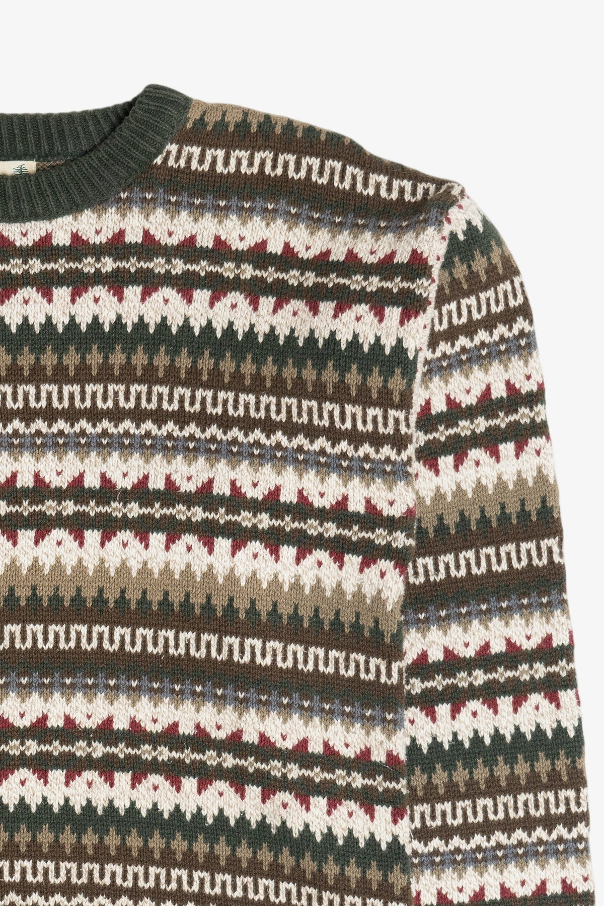 Vintage Fair Isle Crew Neck Sweater (1990s)