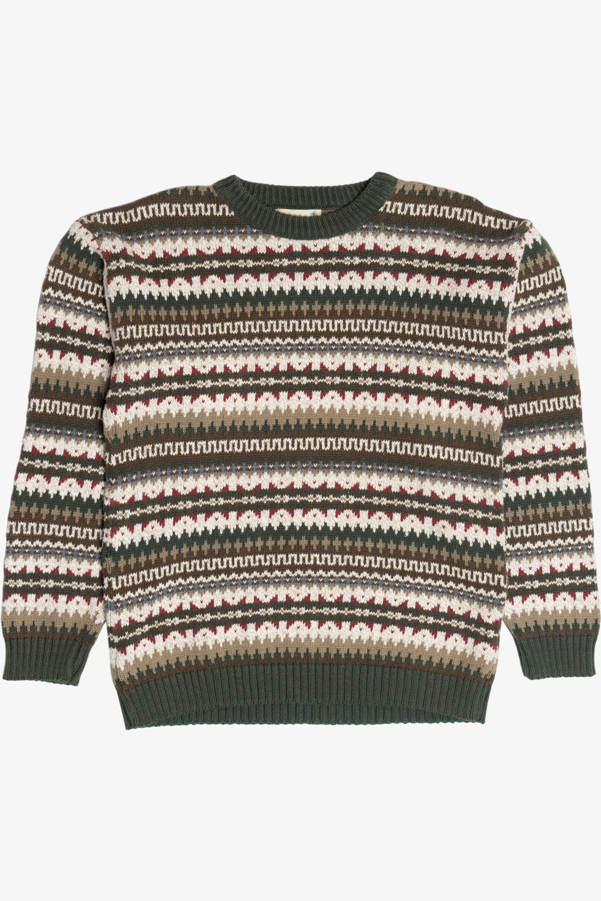 Vintage Fair Isle Crew Neck Sweater (1990s)