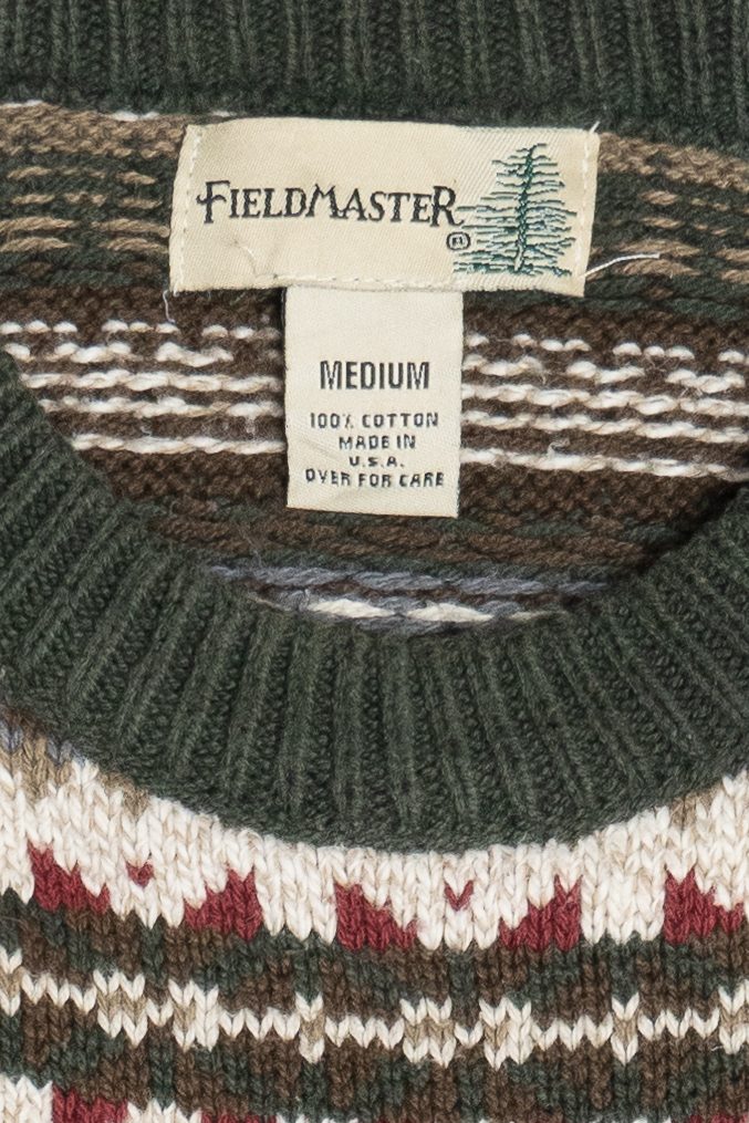 Vintage Fair Isle Crew Neck Sweater (1990s)