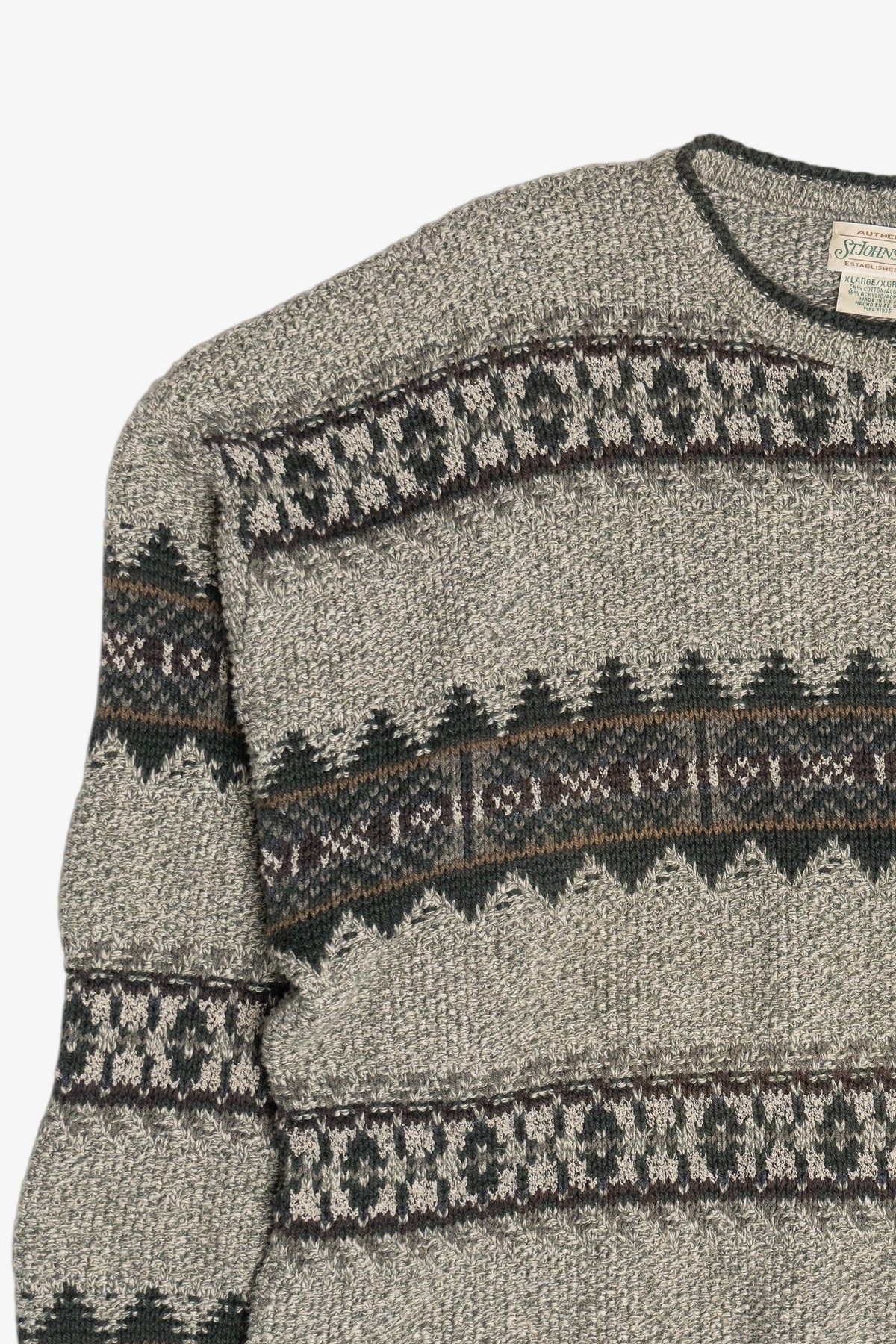 Vintage St. John's Bay Fair Isle Sweater (1980s)