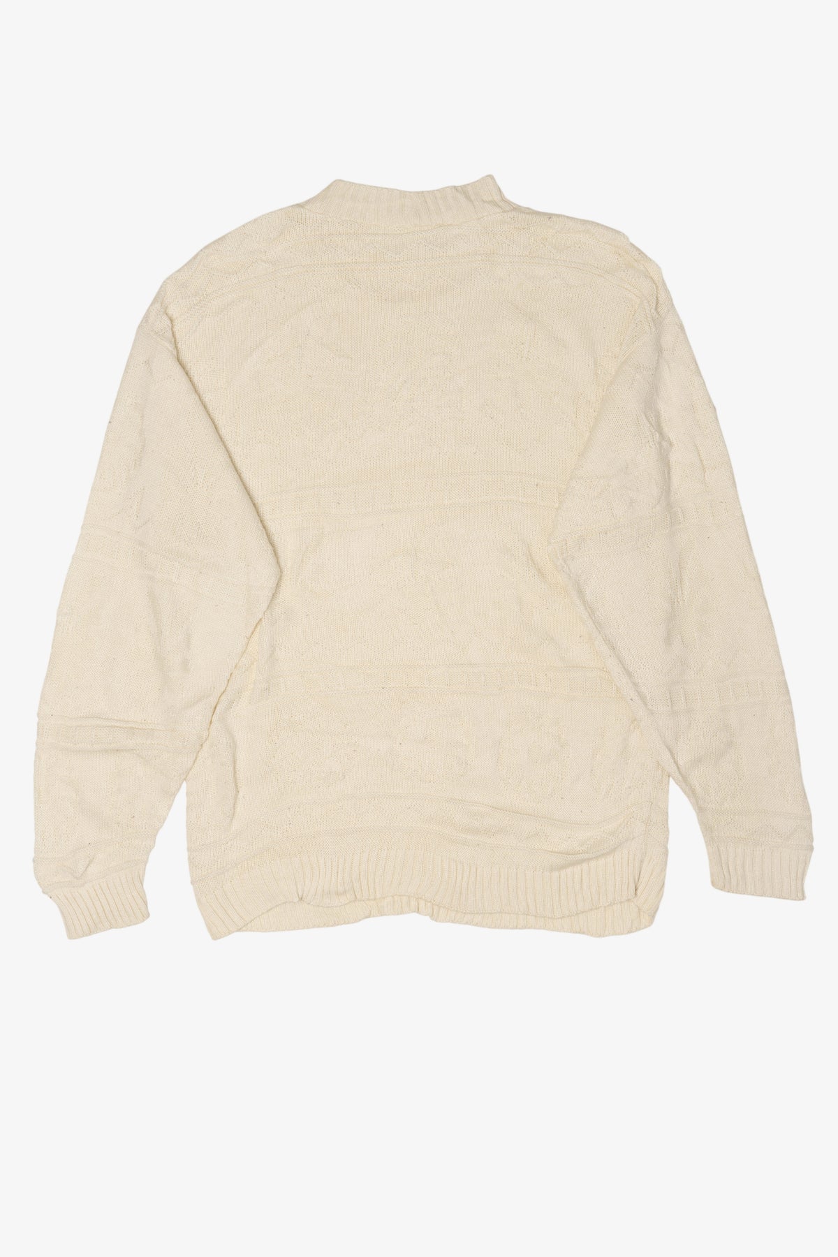 Vintage Ivory Middlebrook Park Textured Knit Sweater (1990s)