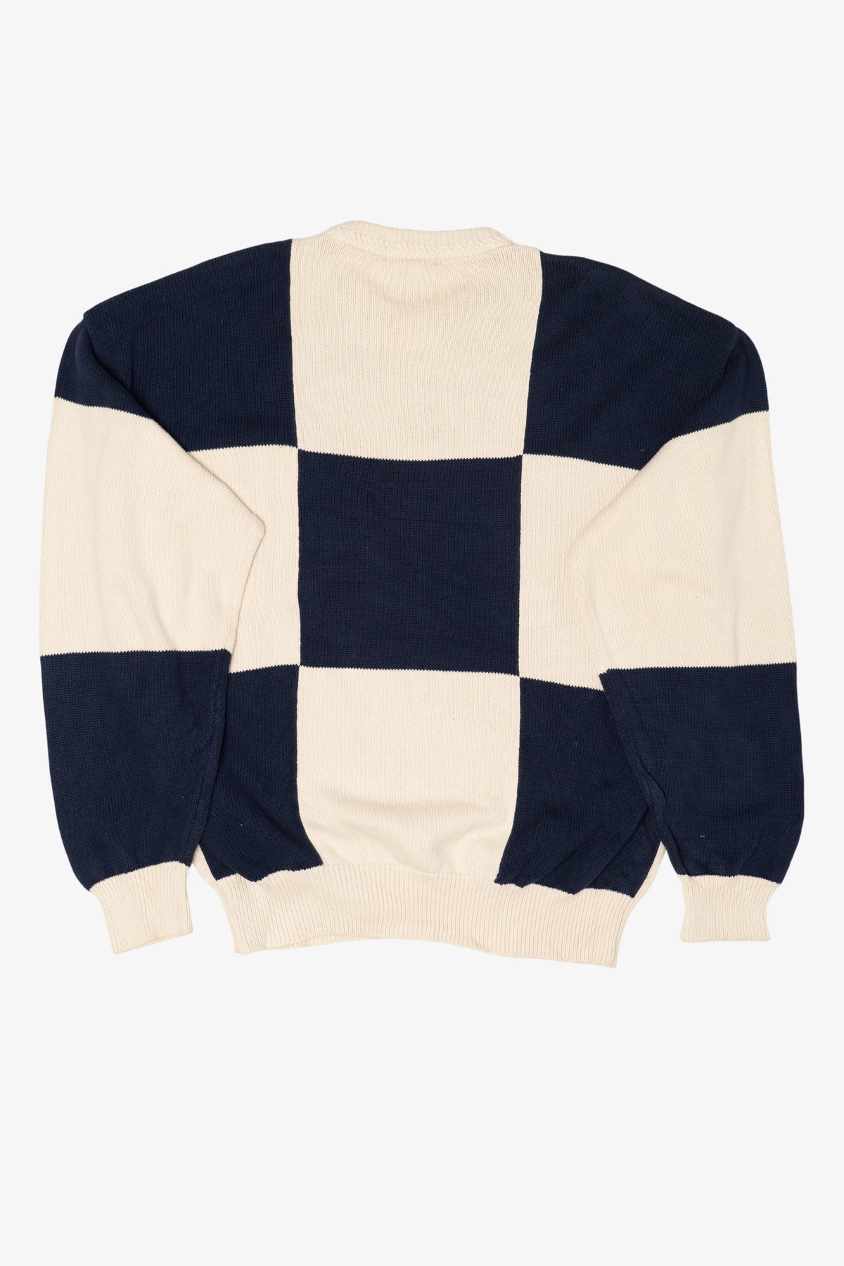 Vintage Checkered Nautica Sweater (1990s)